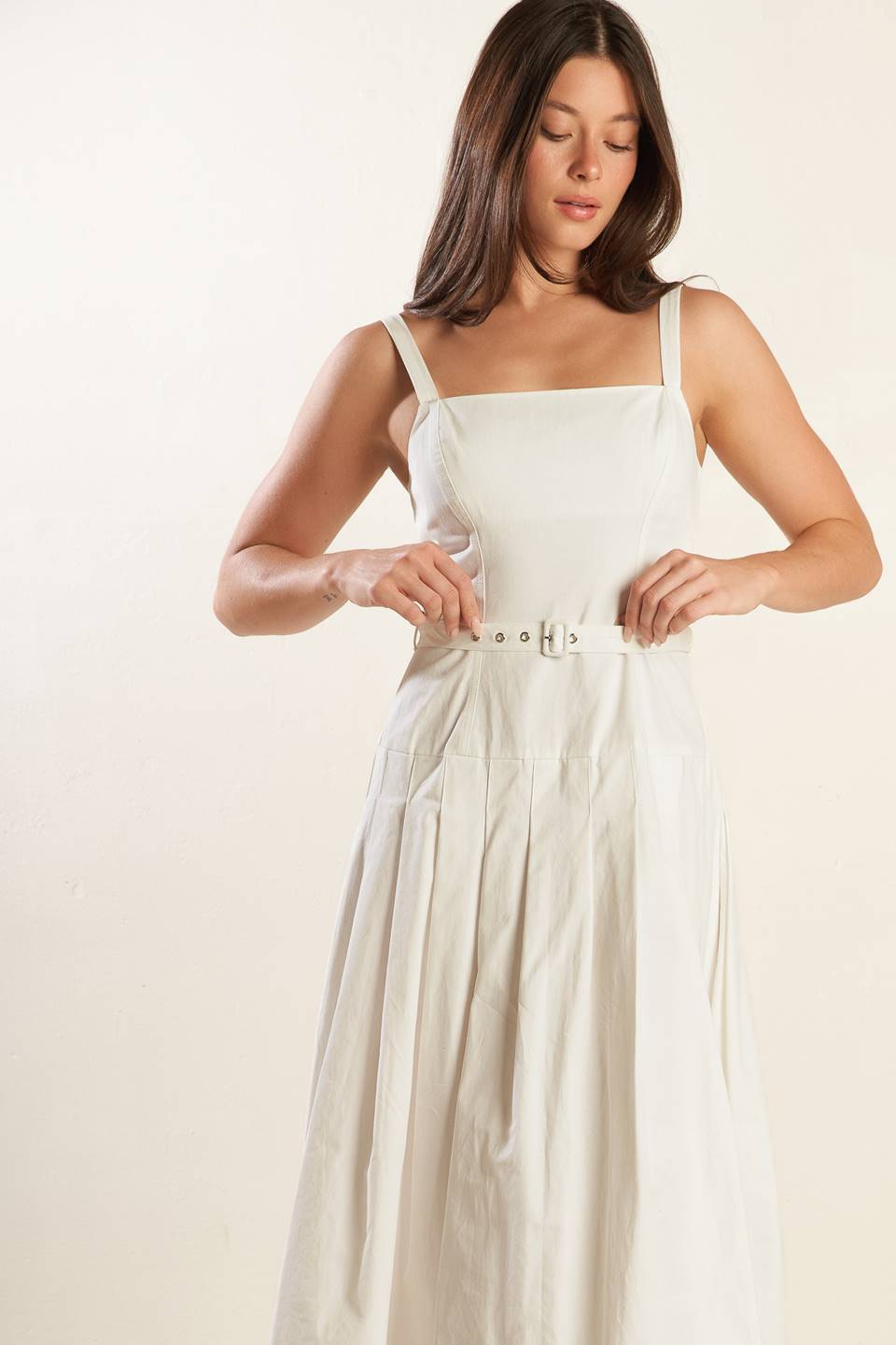 SHAY LANTANA WOVEN MIDI DRESS Flying Tomato